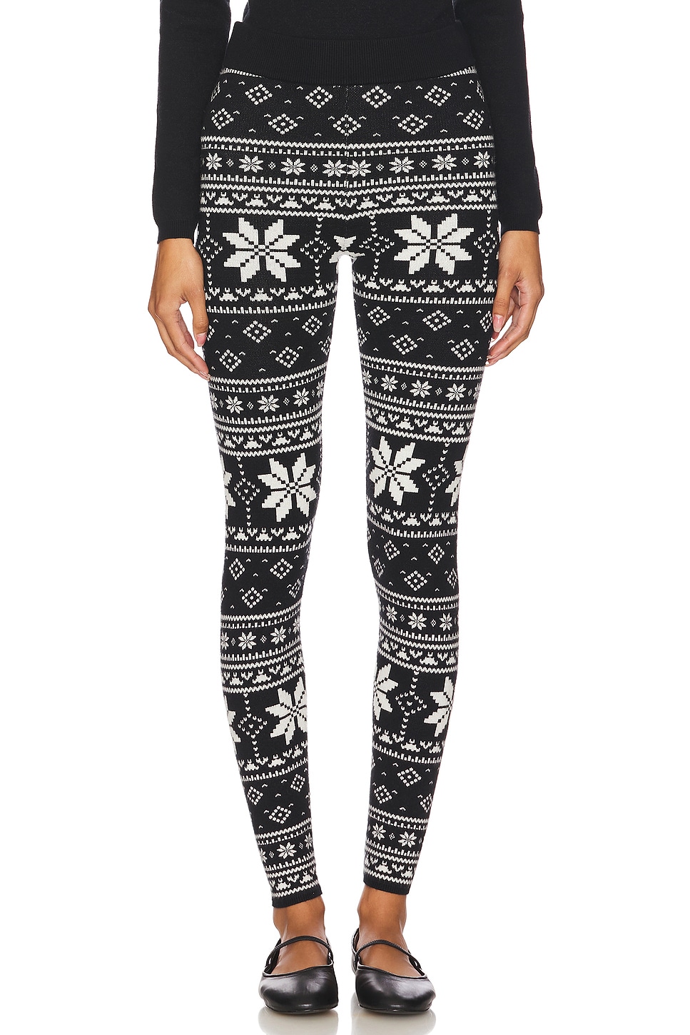 

Уютные леггинсы Show Me Your Mumu, black fair isle knit
