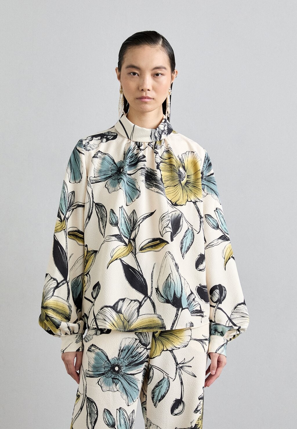 

Блуза GATHERED LONG SLEEVE Stine Goya, синий