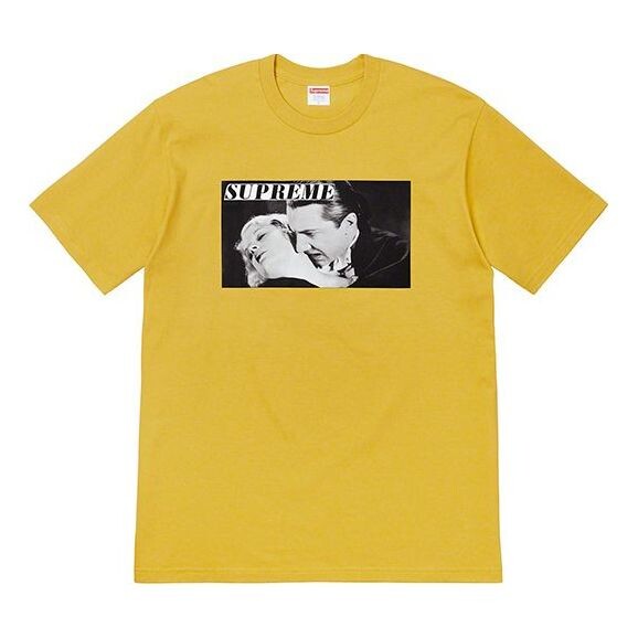 

Футболка ss19 bela lugosi tee vampire short sleeve yellow Supreme, желтый