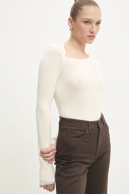 

Свитер с шерстью Answear.Lab, бежевый