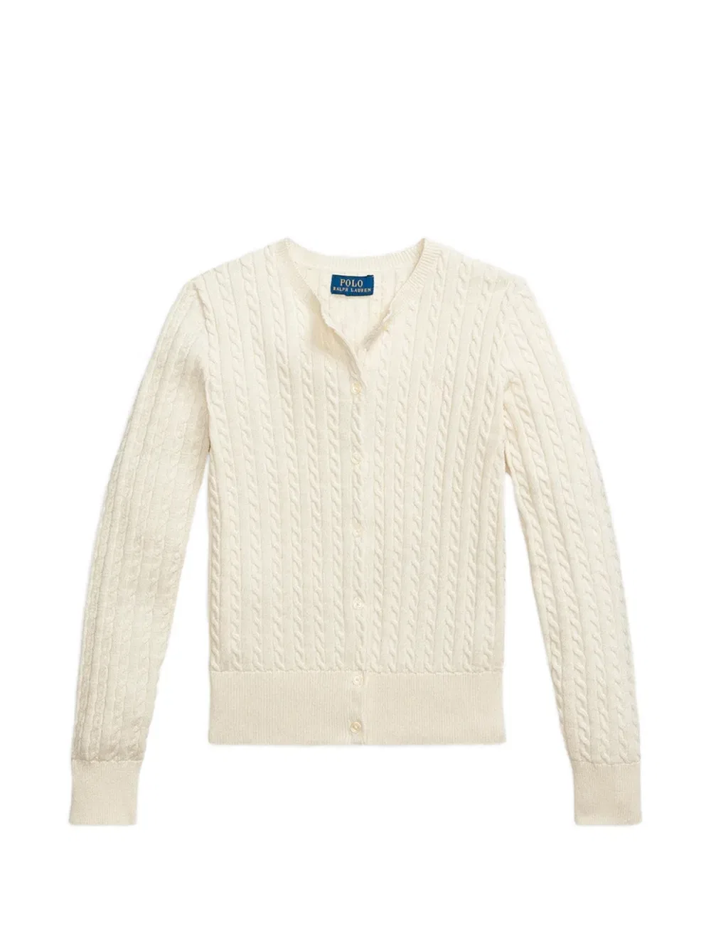 Кардиган крупной вязки Polo Ralph Lauren Kids, нейтральный