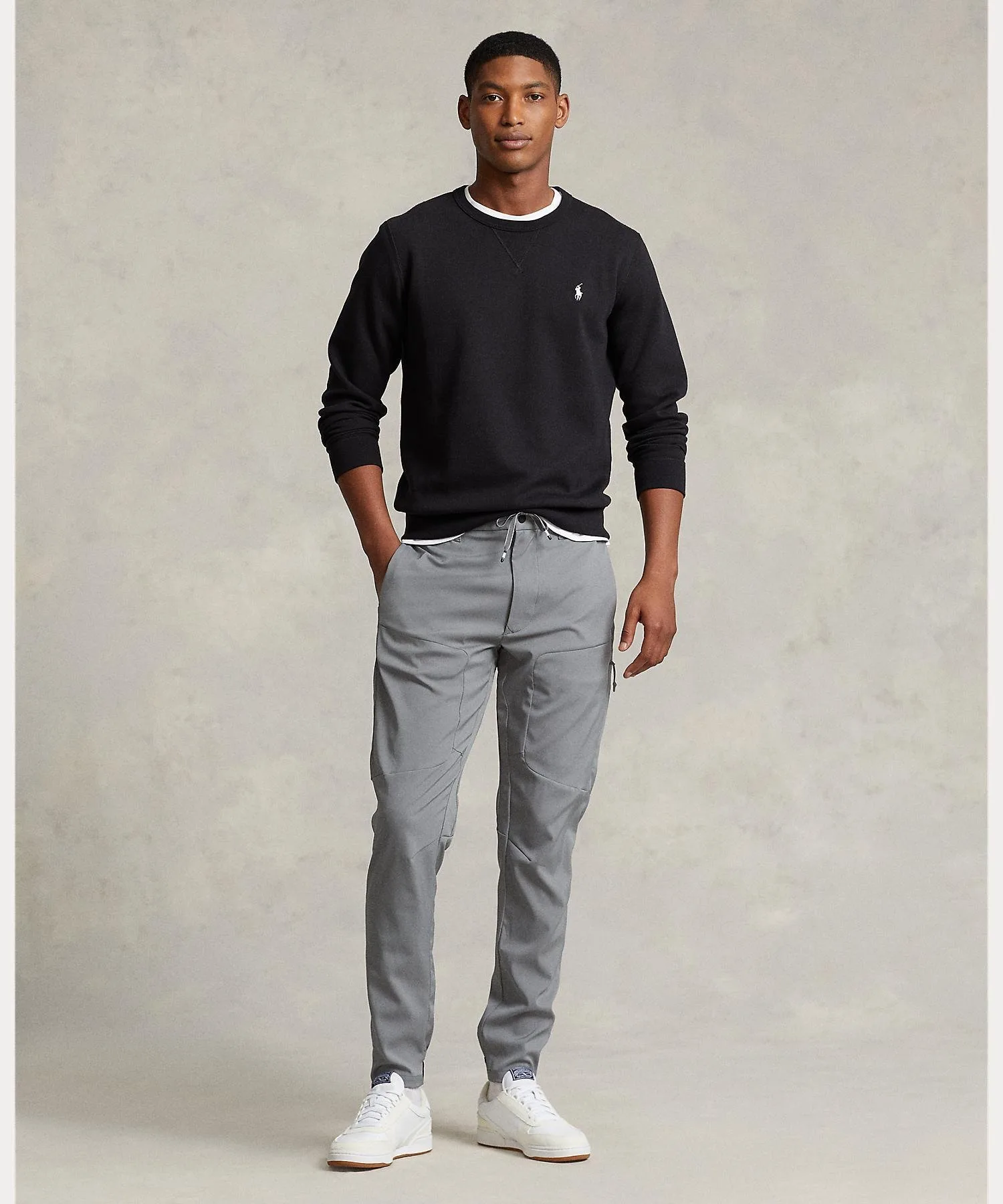 Толстовка двойной вязки Polo Ralph Lauren, 001 Black — фото 3
