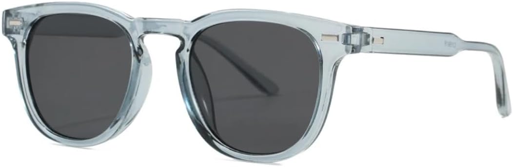 

Ретро-очки в овальной оправе с заклепками для женщин, роскошные классические мужские солнцезащитные очки для активного отдыха, рыбалки и езды на автомобиле, с защитой от УФ-излучения UV400 TVTBBVV, Gray Gray