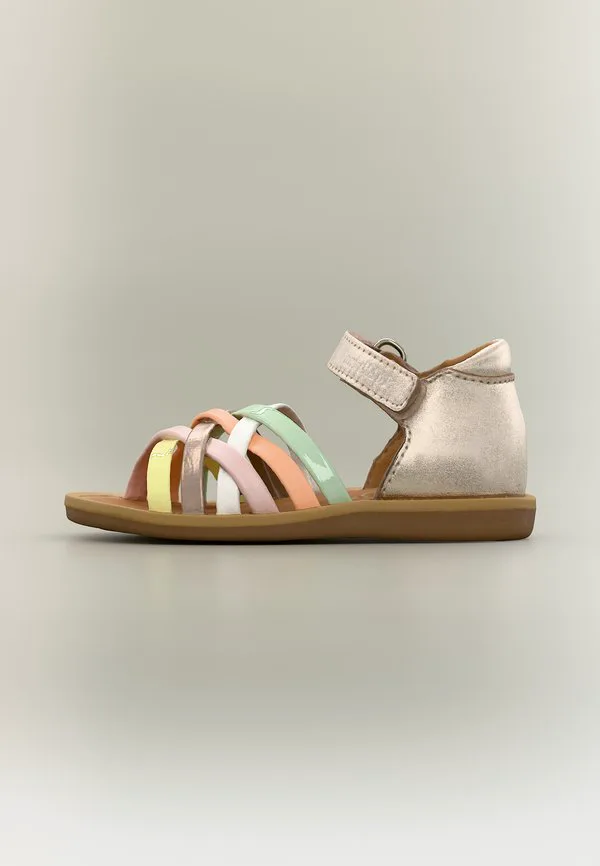 Сандалии poppy lux Pom D'Api, Oro/Pastel