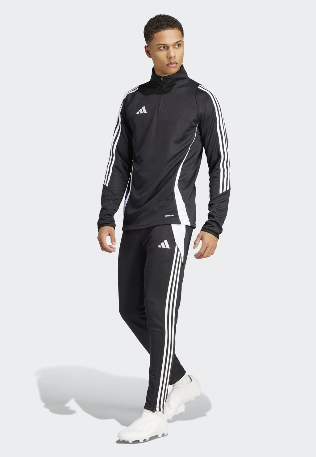 Брюки для бега TIRO24 TRAINING SLIM adidas Performance, цвет black white — фото 2