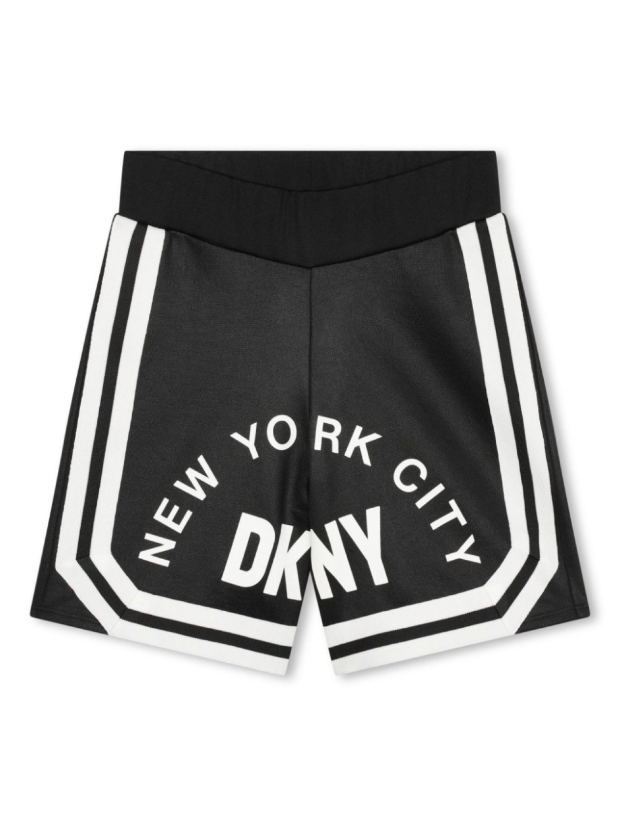 

DKNY шорты-бермуды в полоску с логотипом, черный