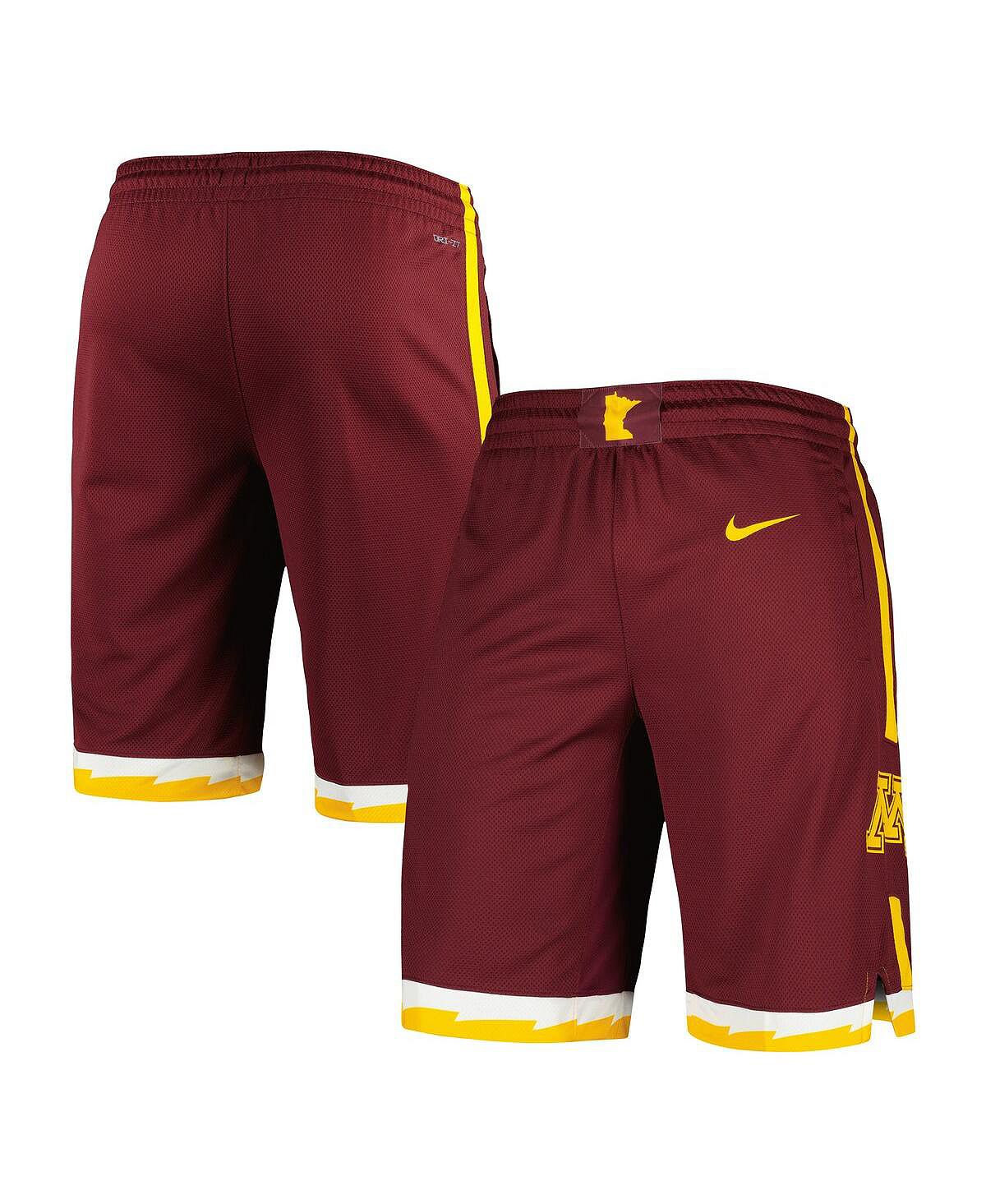 

Мужские бордовые баскетбольные шорты Minnesota Golden Gophers Replica Performance Nike