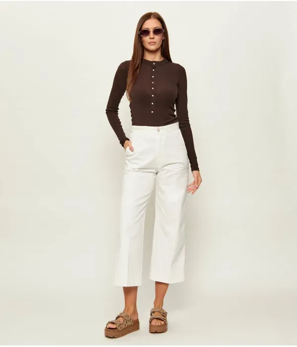 Блузка Хенли slim fit Polo Ralph Lauren, коричневый — фото 2