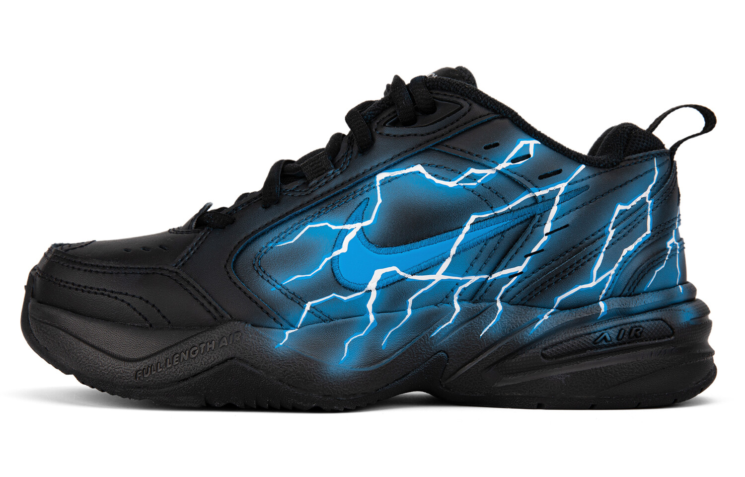 

Кроссовки Nike Air Monarch 4 Chunky Sneakers Unisex Low-top Blue, черный/синий