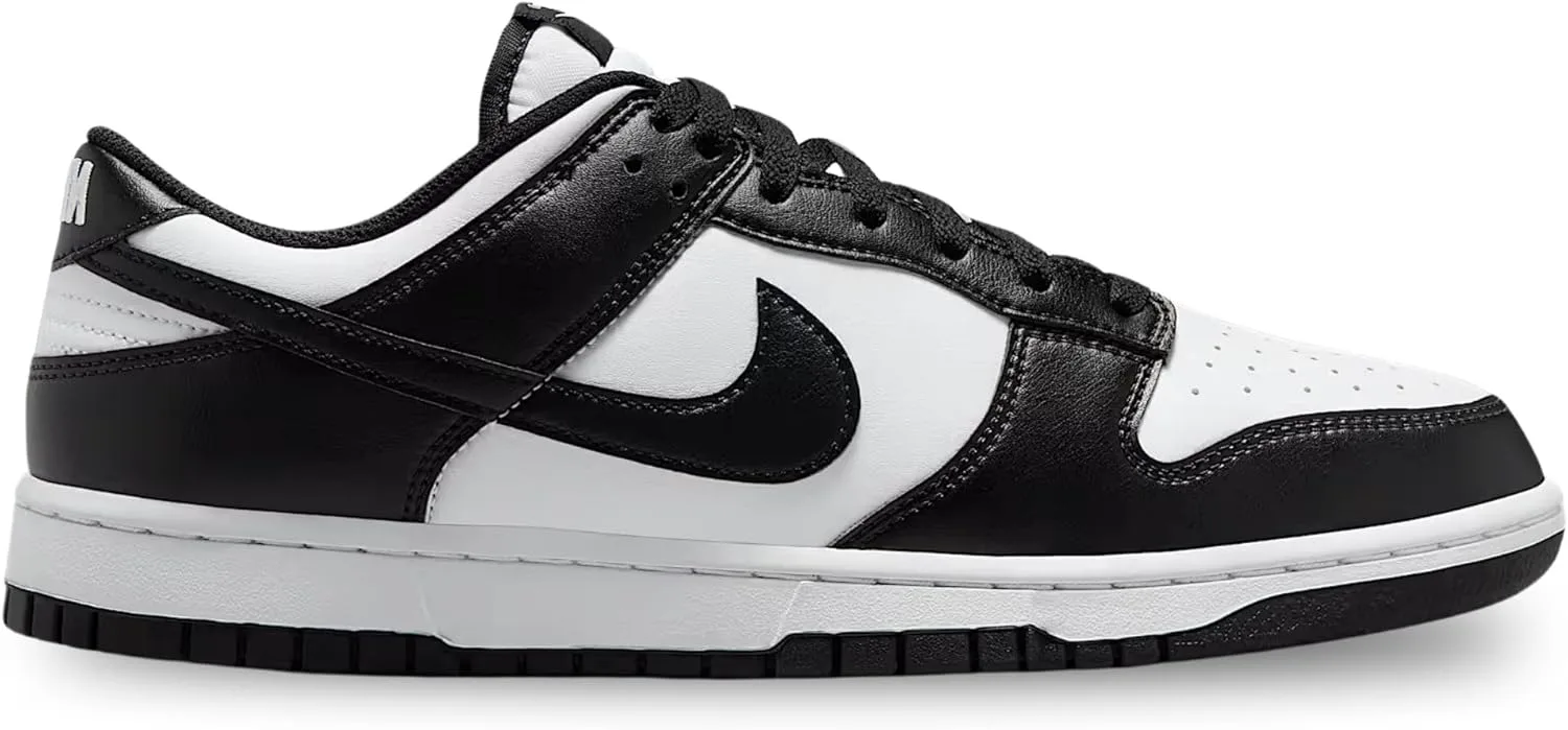 Кроссовки Nike Dunk Low Retro унисекс, белый/черный — фото 2