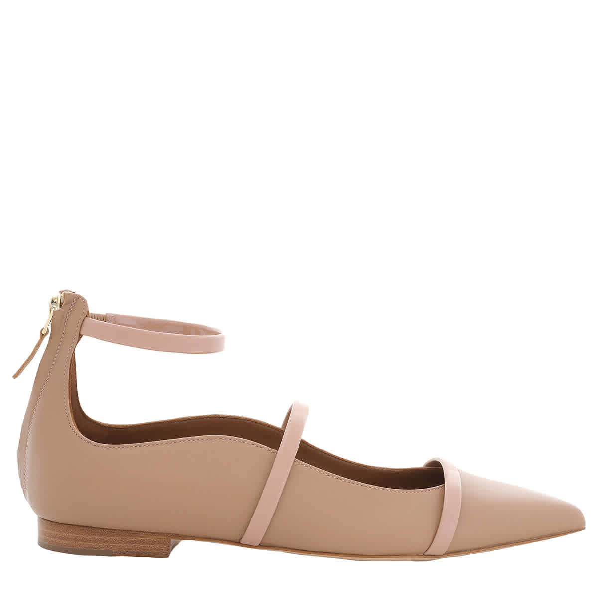 Мэлоун Сулье Нюд Кожаные Робин Мюли Malone Souliers, Nude