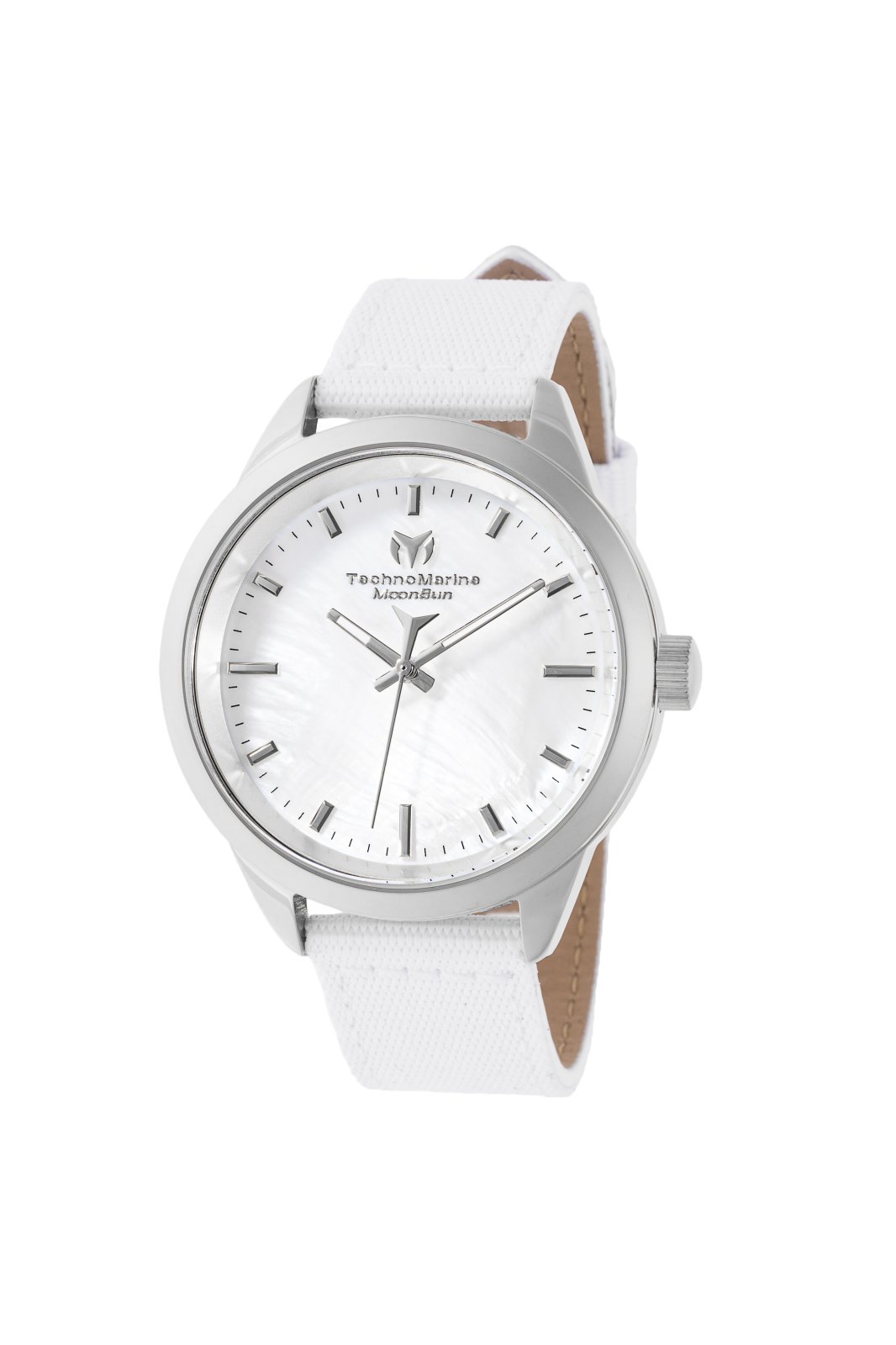 

Женские кварцевые часы MoonSun 40 мм от TechnoMarine, серебряный/синий