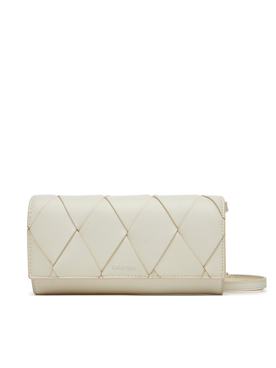 

Сумочка Ck Woven Convertible Wallet Bag K60K612970 Calvin Klein, белый