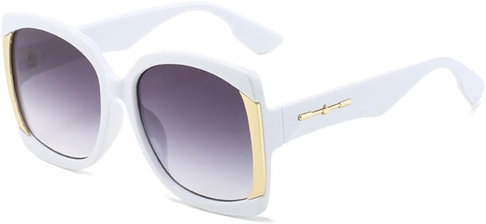 

Популярные солнцезащитные очки для женщин и мужчин, градиентная оправа, винтажный стиль, роскошные фиолетовые оттенки, защита от УФ-излучения UV400, женские зеленые солнцезащитные очки TYUVIVO, White