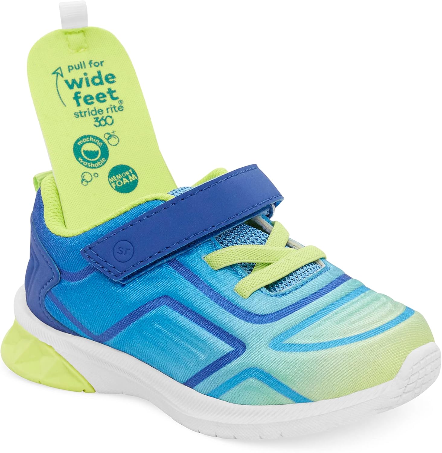 Кроссовки Stride Rite 360 Unisex-Child Chance, зеленый — фото 3