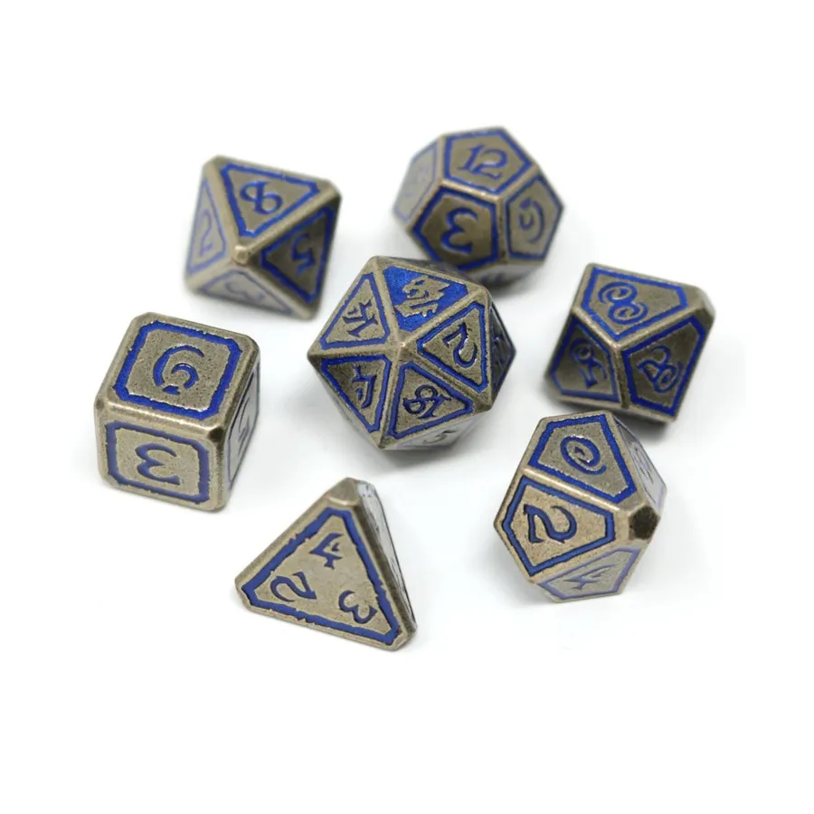 

Раскопанный набор полигонов — Левиафан (7), Metal Poly Dice Sets (Die Hard Dice)