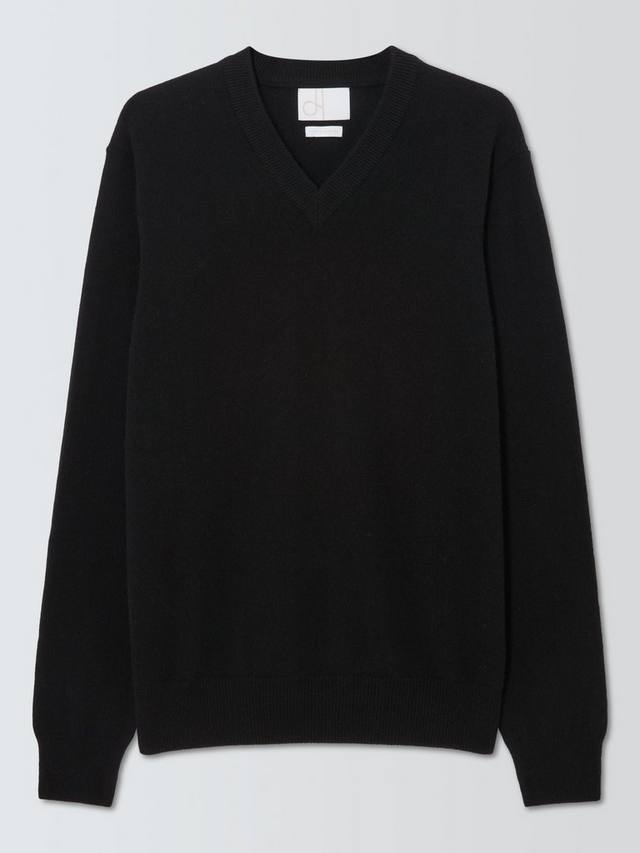 

Свитер с v-образным вырезом из кашемира Made in Italy John Lewis, Black