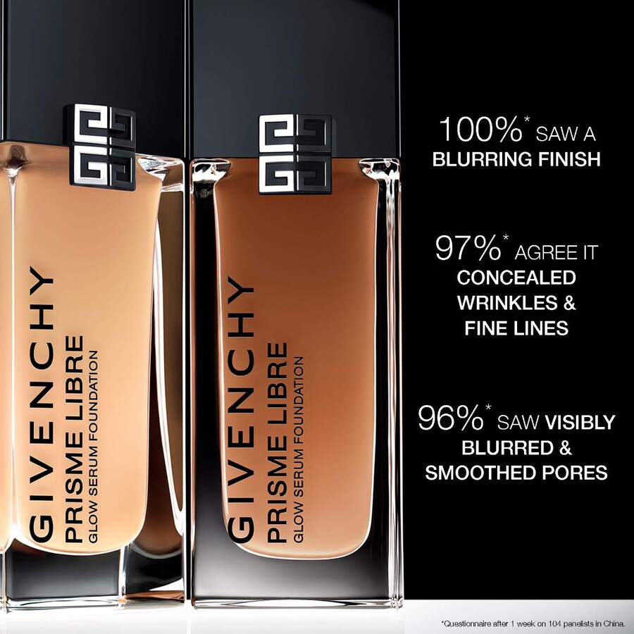 Тональная основа Prisme Libre Glow Serum с эффектом разглаживания и естественным финишем Givenchy, 1 oz /30 ml, 6.8N — фото 3
