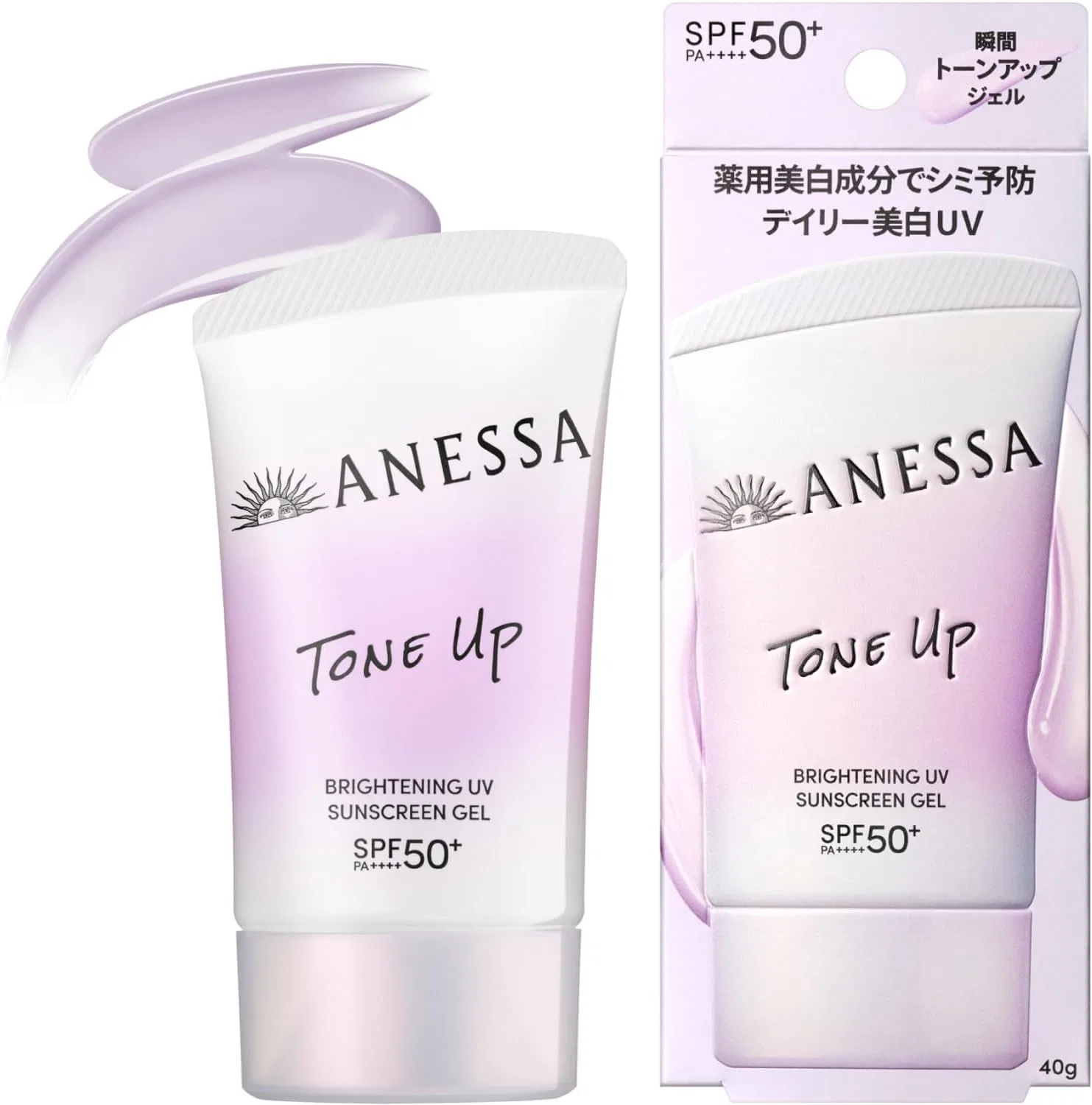 Солнцезащитный гель ANESSA Brightening UV Gel 40 г белый