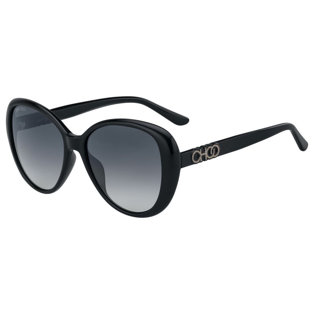 

Черные инжектированные солнцезащитные очки Jimmy Choo Eyewear