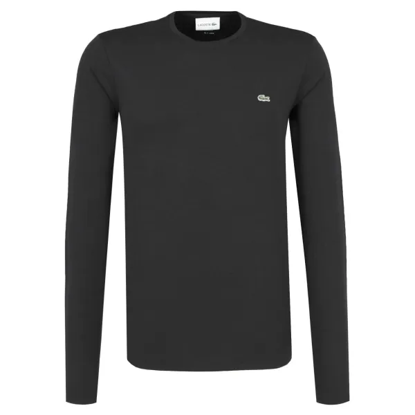 

Классический крой с длинным рукавом Lacoste, черный