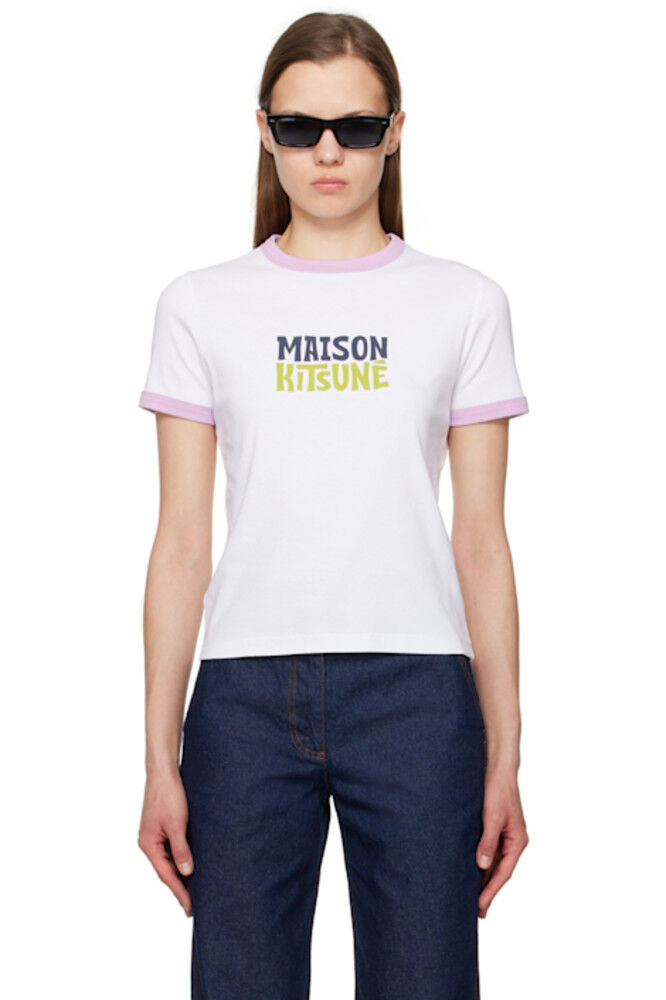 

Белая футболка клуба серфинга Maison Kitsuné