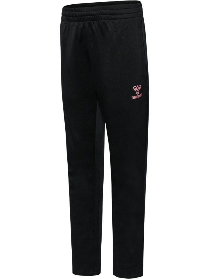 Hummel Детские брюки с регулируемой талией Hmlshimmer Multisport, цвет ЧЕРНЫЙ/СВАДЕБНАЯ РОЗА — фото 4