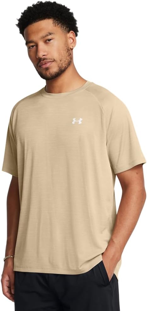 

Under Armour мужская футболка Tech 1/4 Zip, (300) City Khaki/White, Белый, Under Armour мужская футболка Tech 1/4 Zip, (300) City Khaki/White