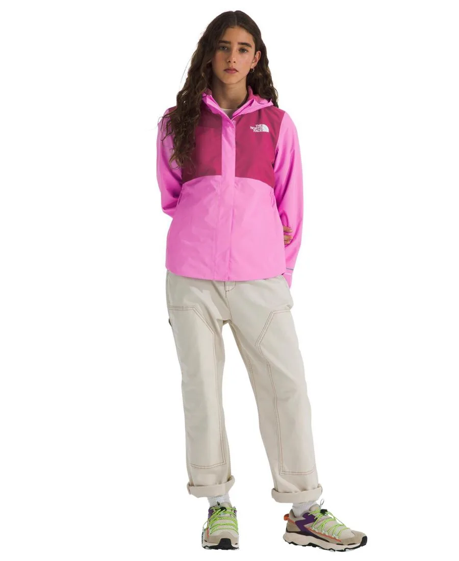Детская дождевая куртка Antora с капюшоном для девочек 7-16 лет The North Face, Violet Crocus/Fuchsia Flash