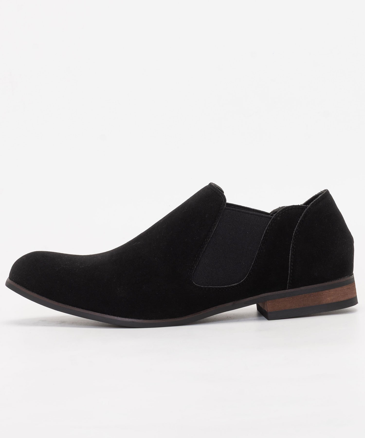 Обувь/слипоны с боковыми вставками и поддержкой пятки SVEC, Black suede