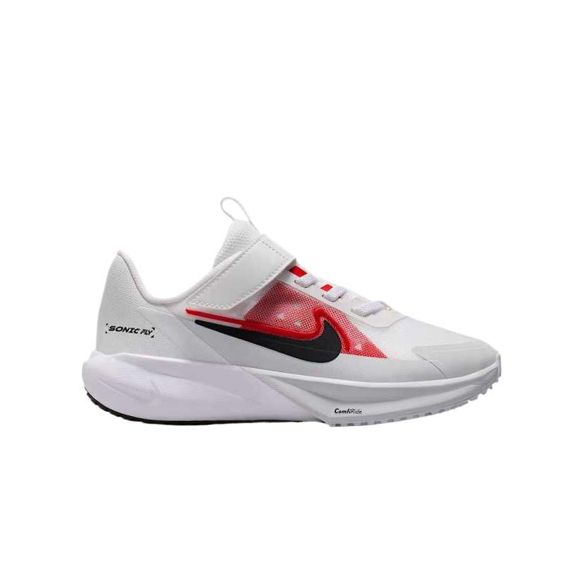 Детские кроссовки SONIC FLY Low Top для детей от 3 до 7 лет Nike, белый/красный/золотой — фото 4