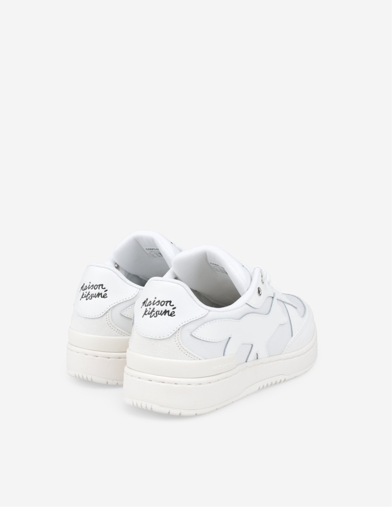 Кроссовки Maison Kitsune/(M) из кожи, WHITE — фото 4