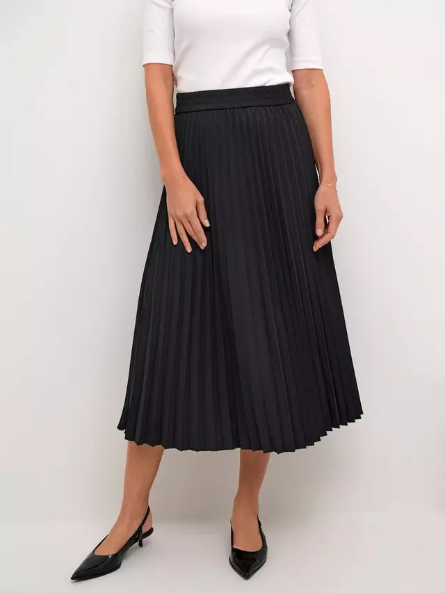 

Юбка KAFFE Leandra Pleated, цвет black/deep