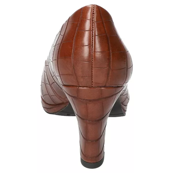 Женские туфли-лодочки Equinox на платформе Easy Street, цвет tan croco — фото 3
