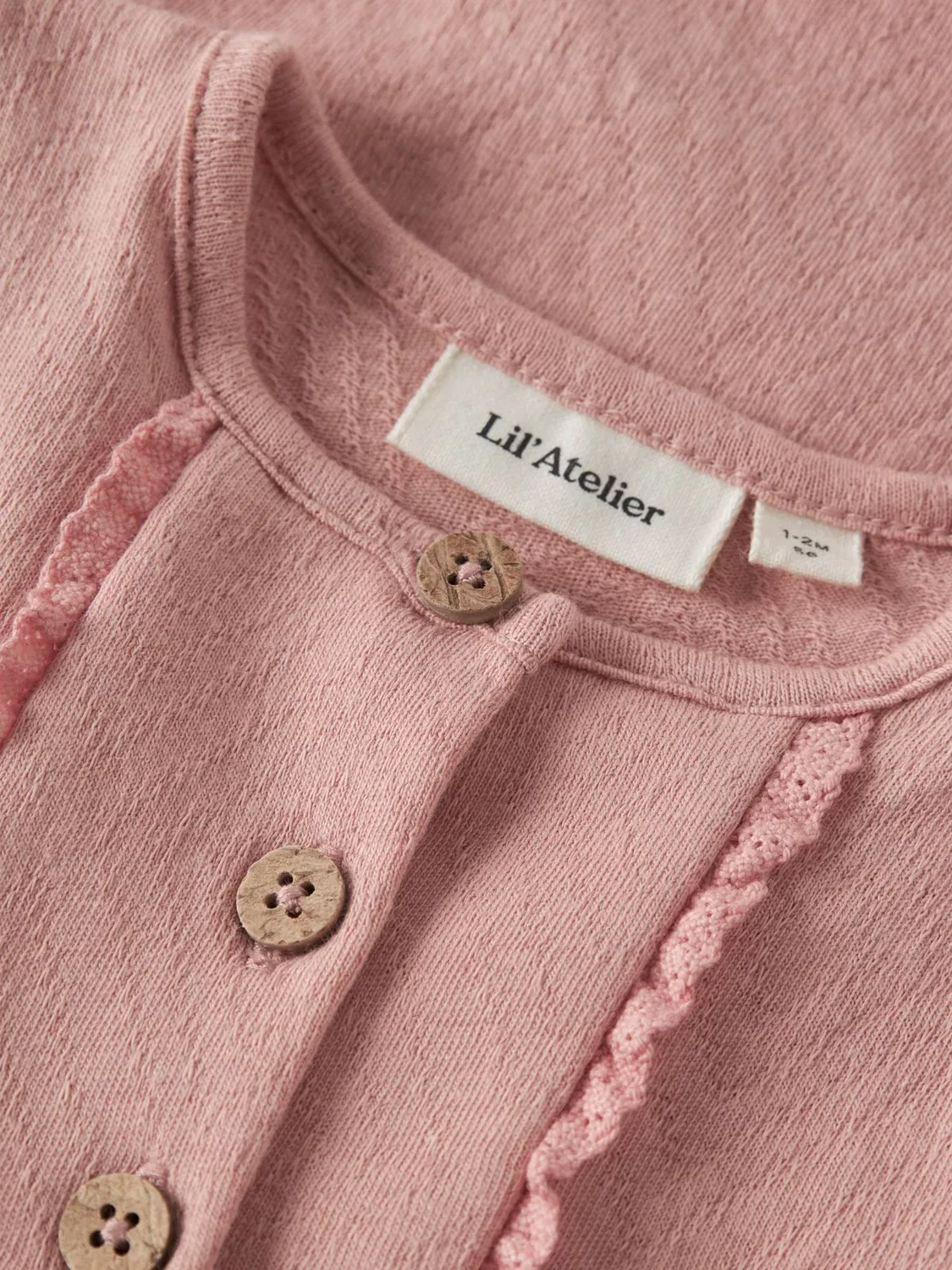 Комбинезон/Боди Lil'Atelier, Dusky Pink — фото 4