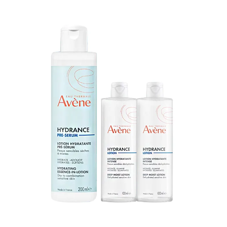 Avène Набор увлажняющей эссенции YAYANG Hengrun для ухода за кожей, успокаивающий и увлажняющий, 100 мл + 100 мл, Three-Piece Set: Hydrating Toner 100ml*2+Serum Lotion 200ml