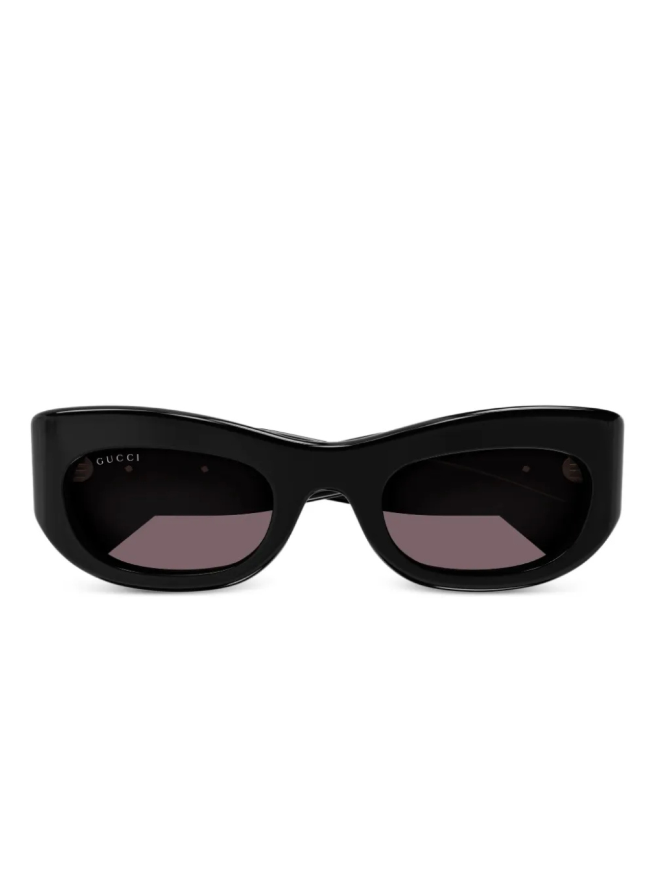 

Gucci Eyewear солнцезащитные очки в овальной оправе, черный