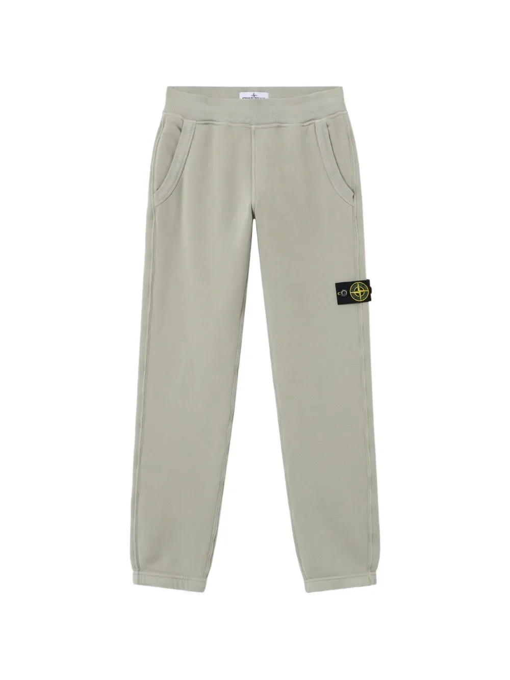 Спортивные штаны с нашивкой-логотипом Stone Island Junior, серый
