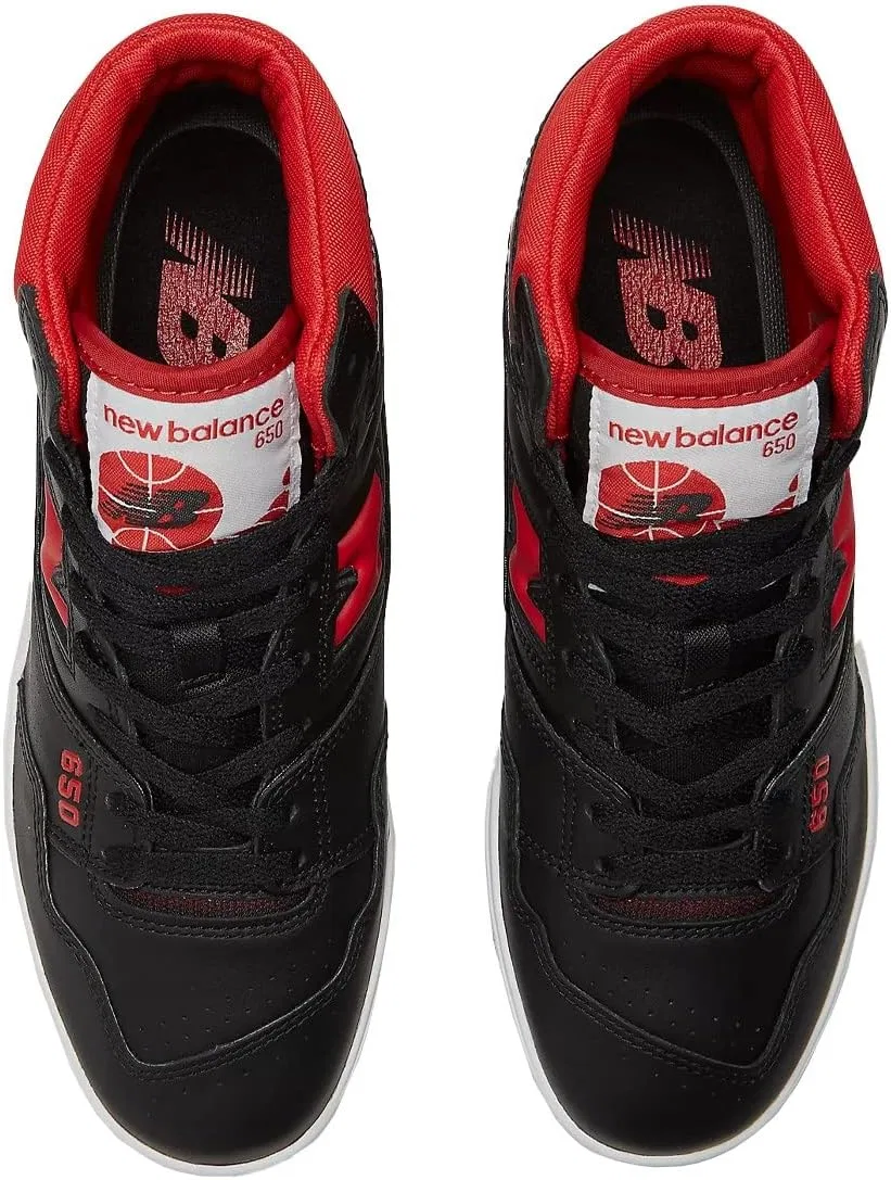 Мужские кроссовки New Balance 650, Black Red White — фото 3