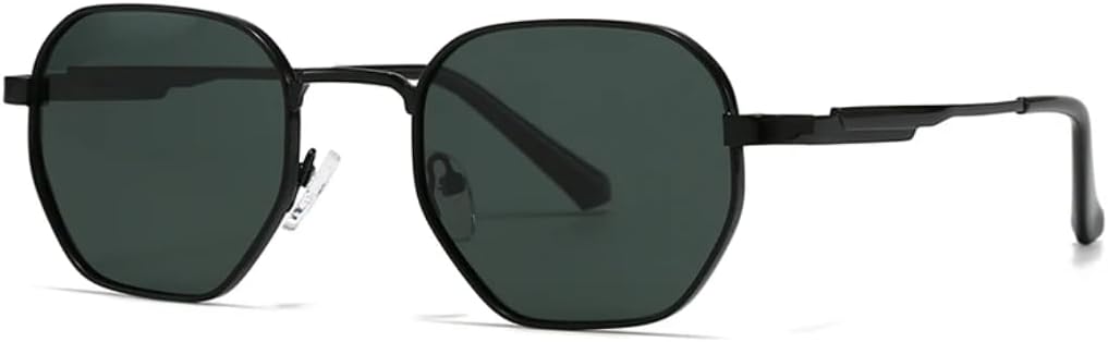 

Солнцезащитные очки с защитой UV400 | Круглая оправа, металлические петли, цветные линзы | Для женщин и мужчин, для занятий спортом на открытом воздухе и вождения DSVIGF, Green