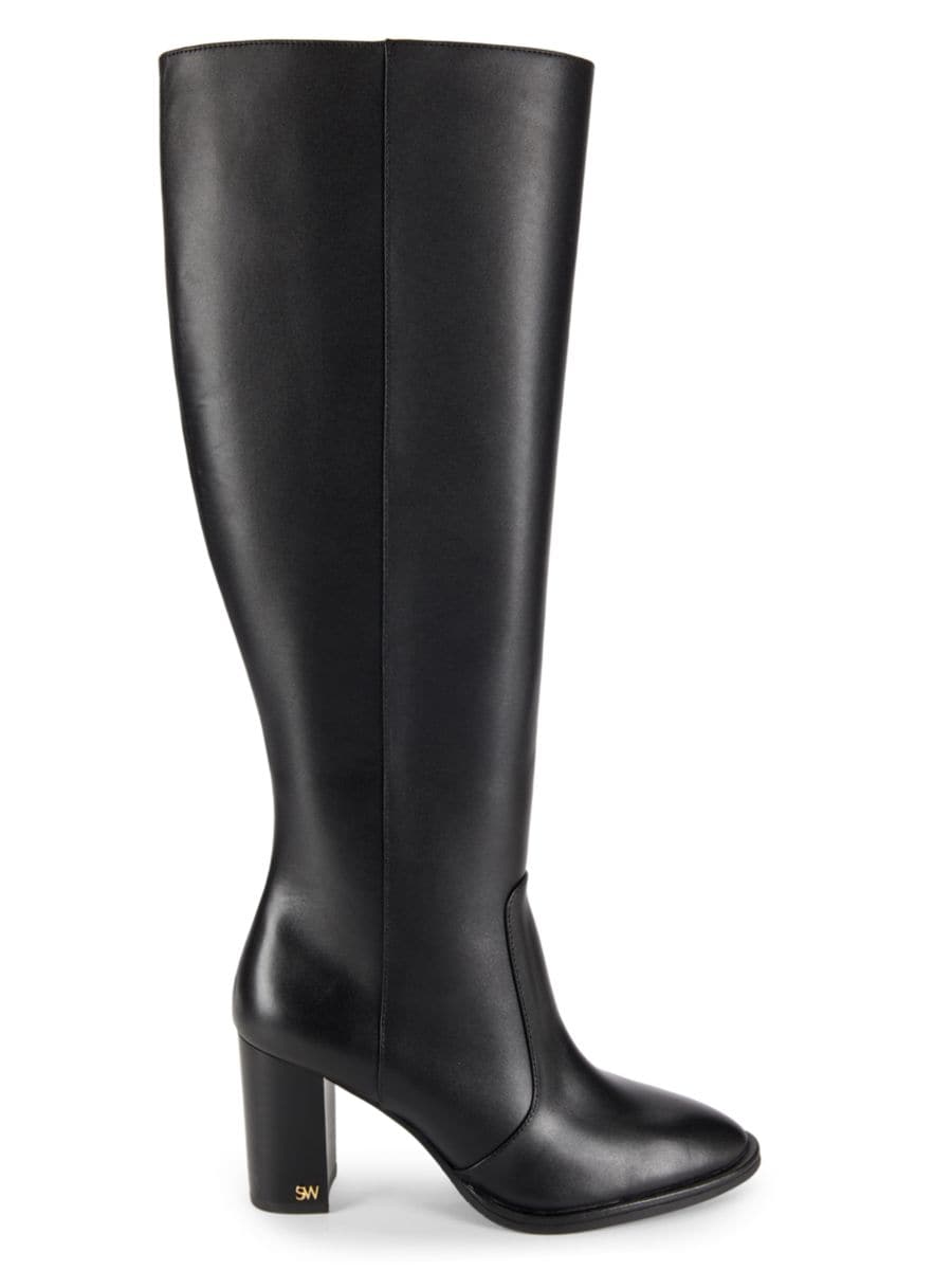 Кожаные сапоги до колена Ryland 76MM Stuart Weitzman, черный