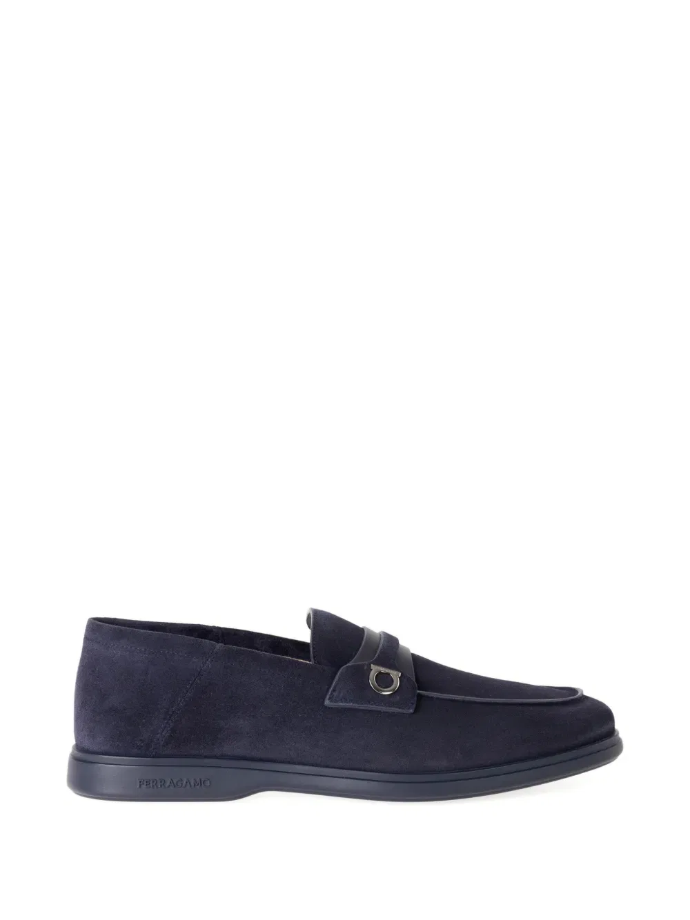 Кожаные лоферы Ferragamo, синий