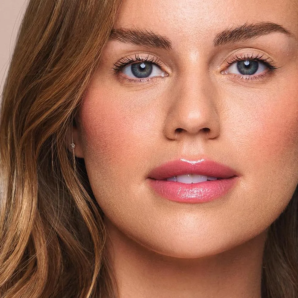 Jouer Essential Lip Enhancer Shine Balm - Тонирующий бальзам для губ - Увлажняет, придает объем и питает губы - Масло семян жожоба и формула Maxi Lip для увлажнения и придания объема, Monarch, Monarch - Tinted Cool Soft Pink — фото 4