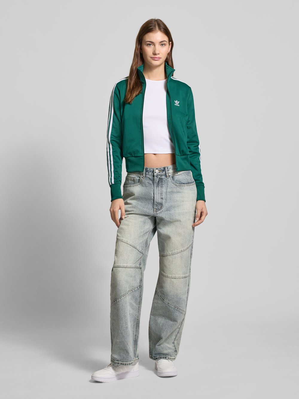 

Спортивная куртка с вышитой этикеткой, модель «FIREBIRD» adidas Originals, темно-зеленый