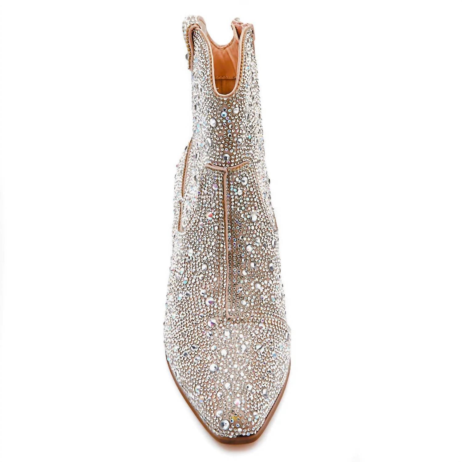 Женские ботильоны Harlow Rhinestone Western Ankle Boots Silver Matisse — фото 4
