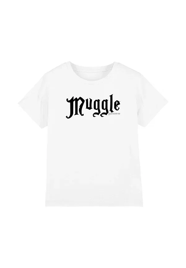 Футболка Harry Potter Muggle Print T-shirt Cotton Soul, белый