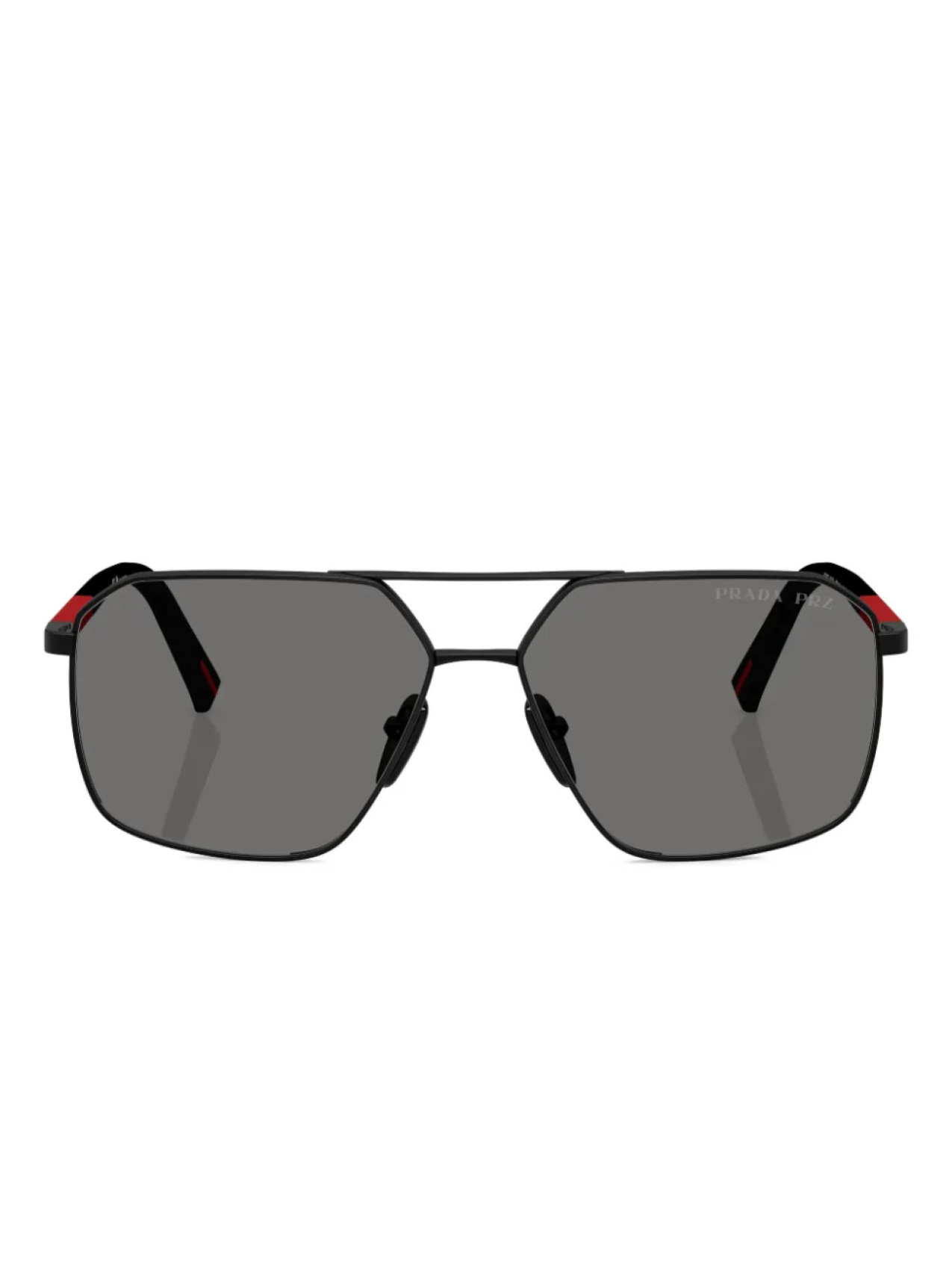 

Prada Linea Rossa pilot-frame солнцезащитные очки, черный