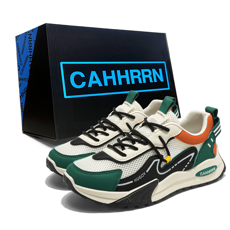 

Дышащие низкие повседневные туфли для мужчин CAHHRRN, Beige Green