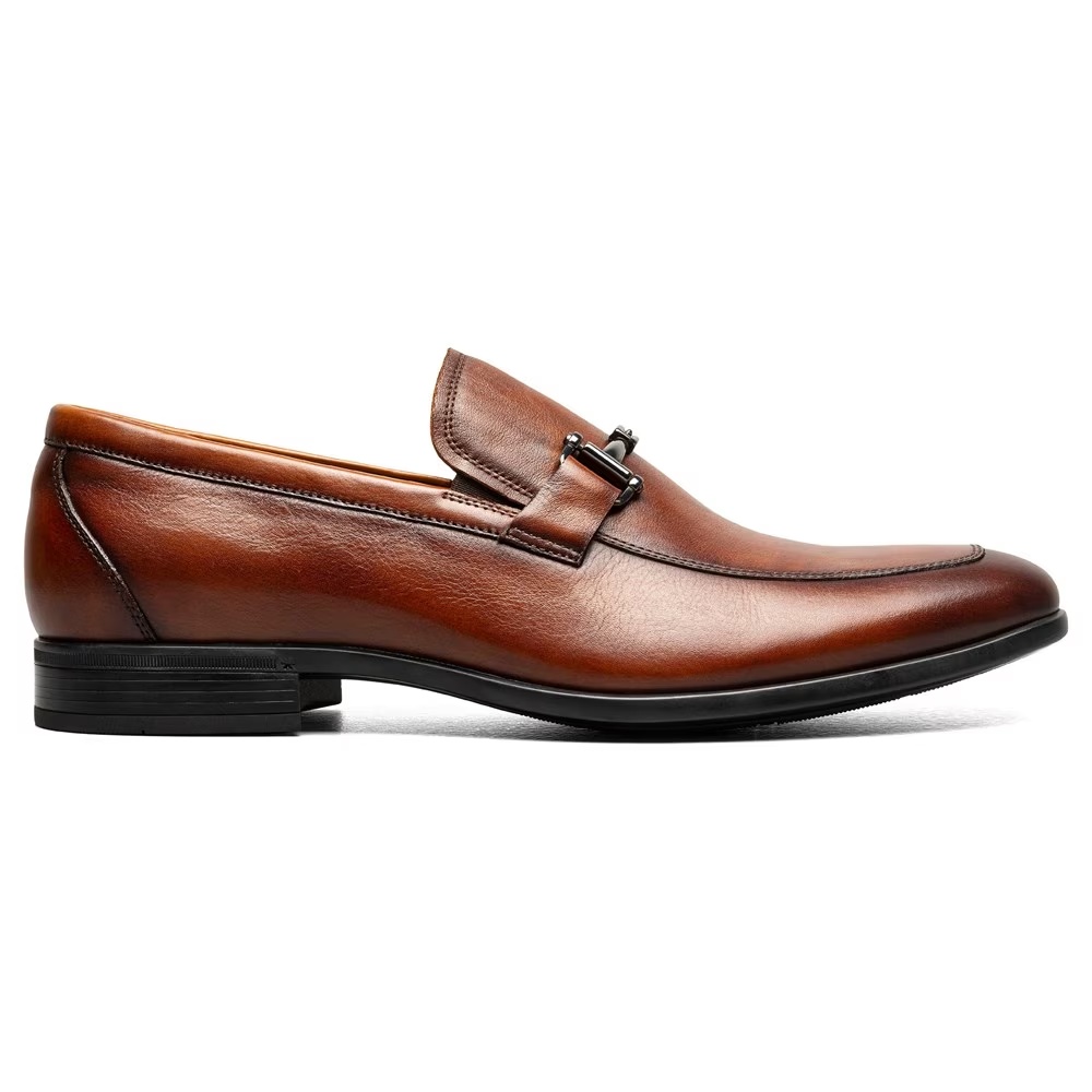 Туфли мокасины Zaffiro с металлической застежкой Florsheim, cognac — фото 2