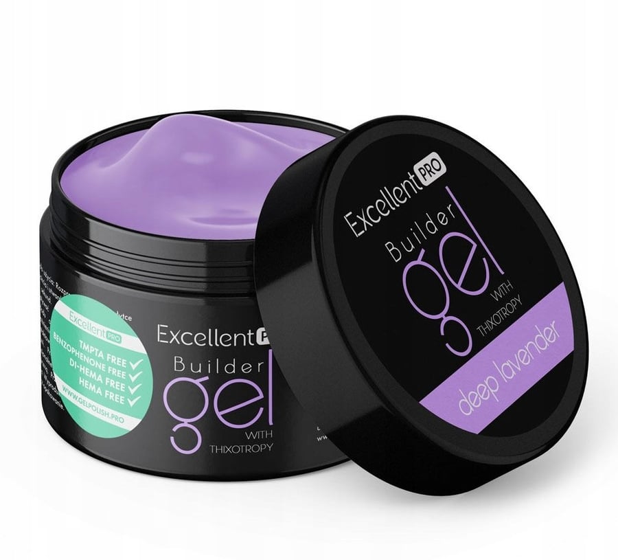 

Excellent Pro Builder Gel Строительный гель с тиксотропией Deep Lavender 50 г